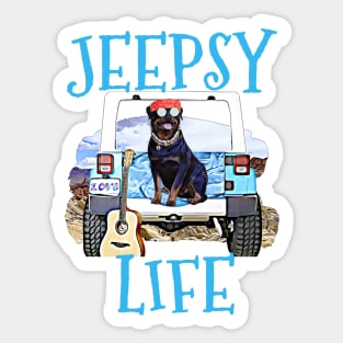 Jeepsy Life Rottweiler Sticker